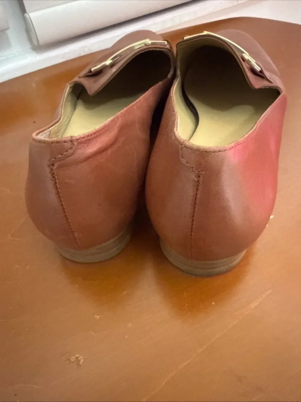Talbots Women’s Brown Luggage Horse Bit Detail Loafers Shoes Size 9 Leather